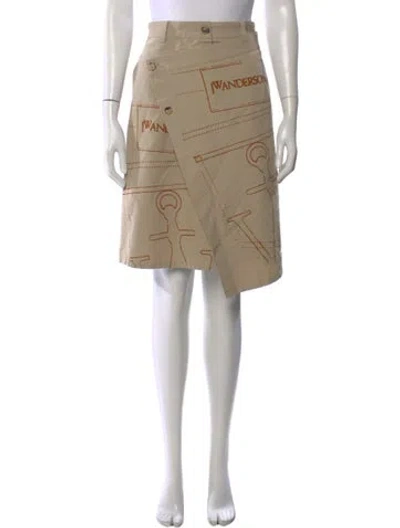 Pre-owned Jw Anderson Knee-length Skirt In Neutral
