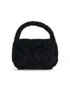 Jw Anderson J. W. Anderson Small Cable Knit Bag In Black