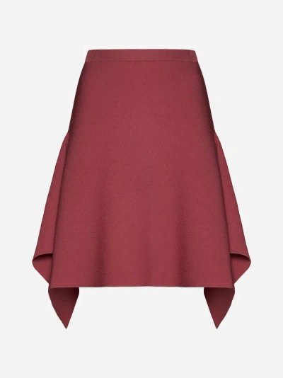 Jw Anderson Square-hem Skirt In Pink