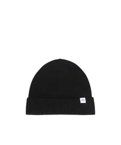 Jw Anderson Knitted Beanie In Black