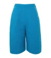 Jw Anderson Basketball-style Light Blue Knit Shorts<br/> In Blue