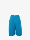 Jw Anderson Basketball-style Light Blue Knit Shorts<br/> In Blue