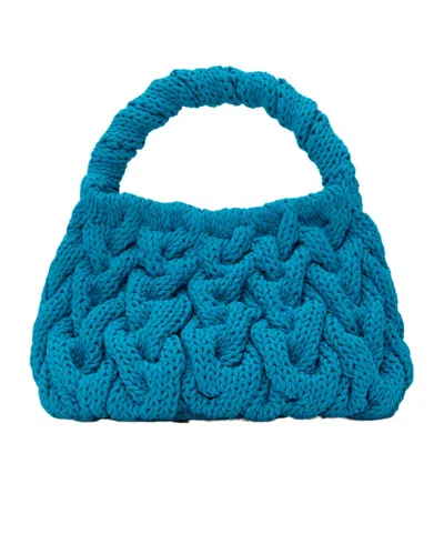 Jw Anderson Knitted Handbag In Blue
