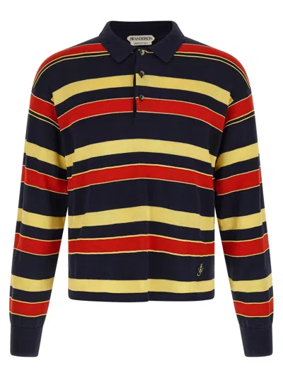 Jw Anderson J. W.anderson Knitted Polo Shirt In Multi
