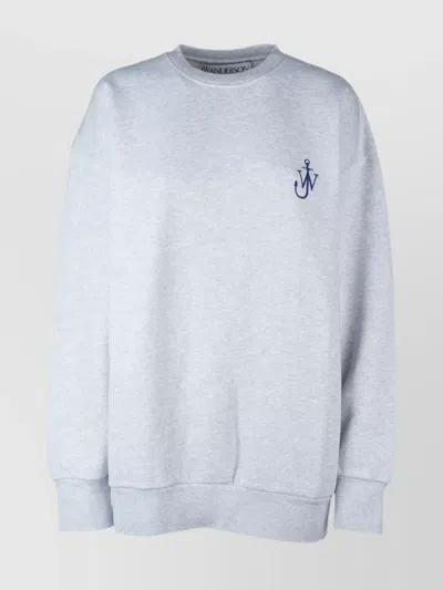 JW ANDERSON KNITWEAR WITH CREW NECK AND GRAPHIC PRINT