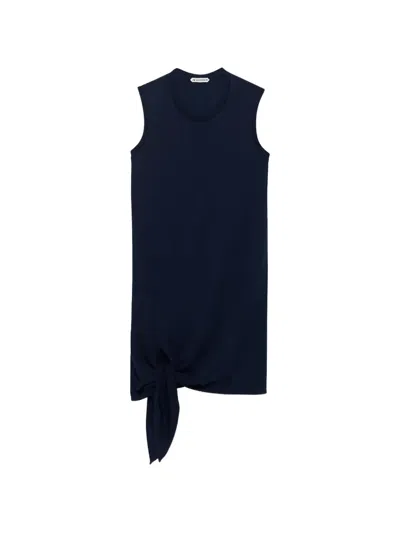 Jw Anderson Knot-detail Mini Dress In Blue