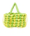 Jw Anderson Knotted Bucket Bag In Green
