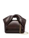 Jw Anderson Knotted Leather Tote Bag In Brown