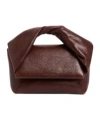 Jw Anderson Twisted-handle Leather Tote Bag In Brown