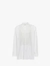 Jw Anderson Lace Panel Shirt In White