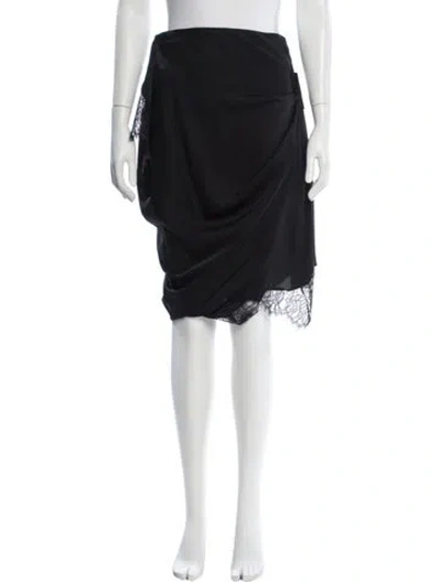 Pre-owned Jw Anderson Lace Pattern Mini Skirt W/ Tags In Black