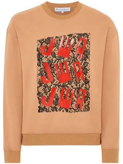 JW ANDERSON LACE-PRINT SWEATSHIRT