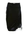 Jw Anderson Lace-trim Slip Skirt In Black