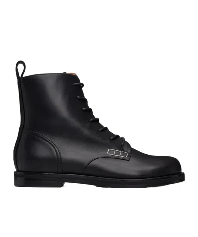 Jw Anderson Lace-up Ankle Boots In Black