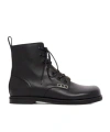Jw Anderson Lace-up Leather Boots In Black