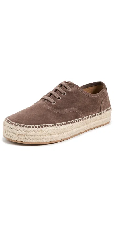 JW ANDERSON LACED-UP ESPADRILLES TAUPE