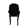 Jw Anderson Strap Detailed Crewneck Blouse In Black