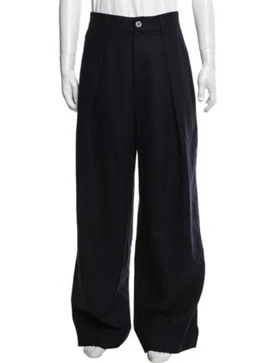 Pre-owned Jw Anderson Lambswool Dress Pants In Blue