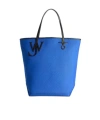 Jw Anderson Large Anchor Canvas  Leather Tote In Blue In Multi