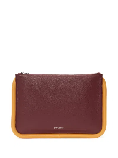 JW ANDERSON LARGE BUMPER LEATHER POUCH