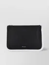 Jw Anderson Large Bumper-tube Clutch Contrast Trim In Black