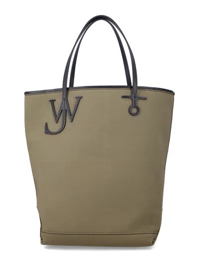 Jw Anderson Large Khaki Anchor Tote Bag In Brown