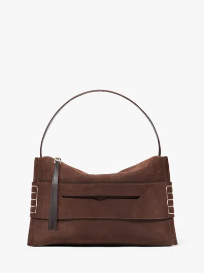 Jw Anderson Large Loafer Bag - Suede Shoulder Bag