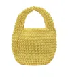 Jw Anderson Large Popcorn Crochet-knit Tote Bag In Yellow