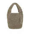 Jw Anderson Popcorn Basket Top-handle Bag In Nude