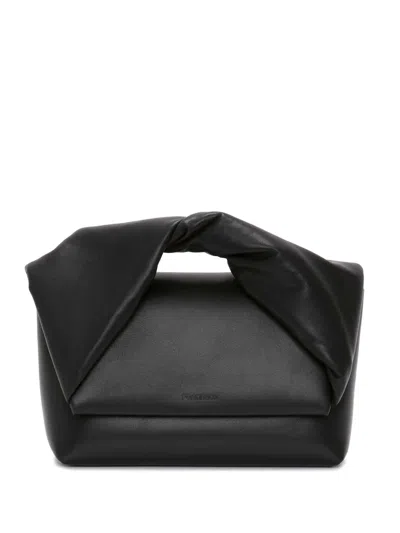 JW ANDERSON LARGE TWISTER LEATHER SHOULDER BAG