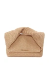 JW ANDERSON LARGE TWISTER RAFFIA SHOULDER BAG