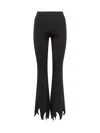 Jw Anderson J. W.anderson Stretchy High Waist Pants With Laser-cut In Black