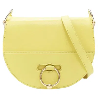 Pre-owned Jw Anderson Latch Yellow Gold Pierce Ring Crossbody Saddle Bag