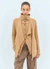 Jw Anderson J.w. Anderson Layered Wool Cardigan In Beige