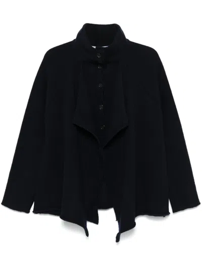 Jw Anderson Layered Cardigan In Blue