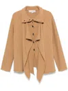 Jw Anderson J.w. Anderson Layered Wool Cardigan In Neutrals