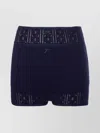 Jw Anderson Navy Blue Double-layer Pointelle Shorts
