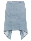 Jw Anderson Layered Midi Skirt In Blue