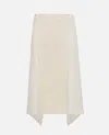 Jw Anderson J. W. Anderson Layered Midi Skirt With Unique Split Detail In Neutral