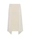 Jw Anderson J. W. Anderson Layered Midi Skirt In Neutral