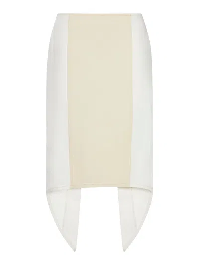 JW ANDERSON LAYERED MIDI SKIRT