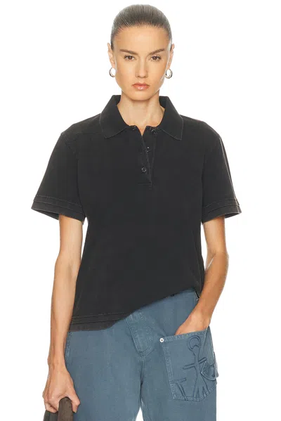 JW ANDERSON LAYERED SHORT SLEEVE POLO TOP