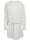 Jw Anderson Woman Mini Dress Light Grey Size L Cotton In Grey