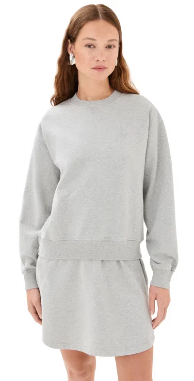 Jw Anderson Woman Mini Dress Light Grey Size L Cotton In Gray