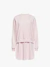 Jw Anderson Layered Sweatshirt Dress In Pink