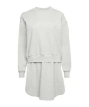 Jw Anderson Woman Mini Dress Light Grey Size L Cotton In White