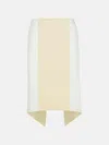 Jw Anderson 'layered' White Cotton Skirt In White