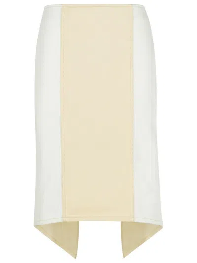 JW ANDERSON J. W. ANDERSON LAYERED' WHITE COTTON SKIRT