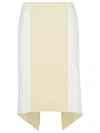 Jw Anderson Cotton Skirt With Layered Asymmetric Hem