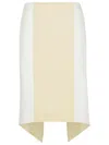 Jw Anderson Cotton Skirt With Layered Asymmetric Hem